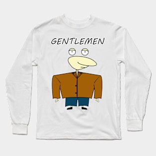 Gentlemen character Long Sleeve T-Shirt